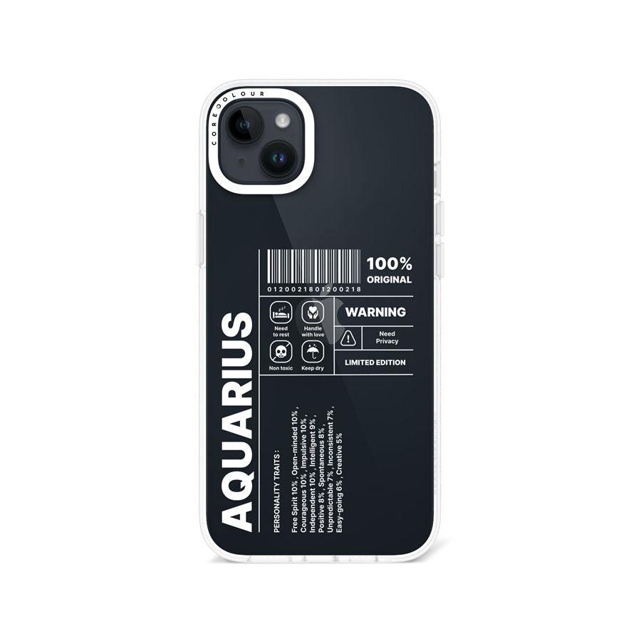 iPhone 14 Plus Warning Aquarius Phone Case - CORECOLOUR AU