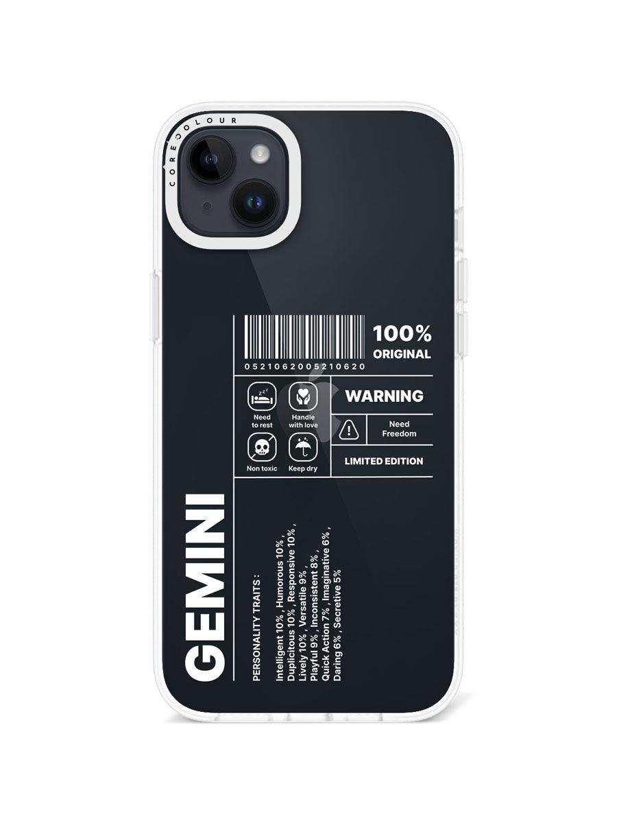 iPhone 14 Plus Warning Gemini Phone Case - CORECOLOUR AU