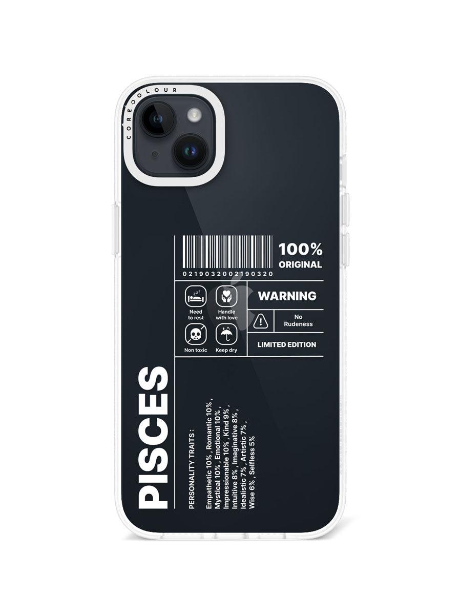 iPhone 14 Plus Warning Pisces Phone Case - CORECOLOUR AU