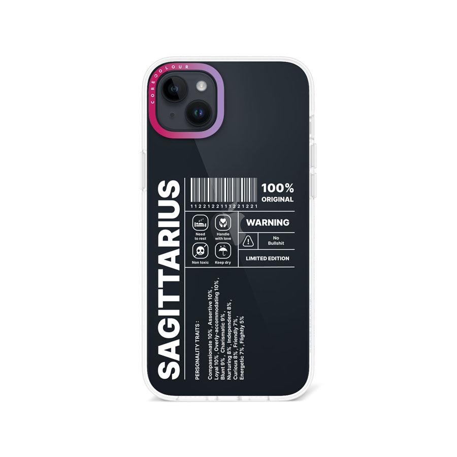 iPhone 14 Plus Warning Sagittarius Phone Case - CORECOLOUR AU