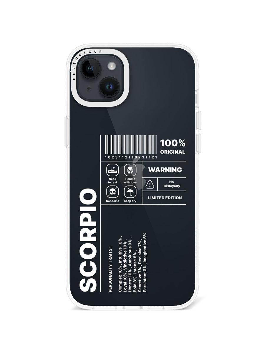 iPhone 14 Plus Warning Scorpio Phone Case - CORECOLOUR AU