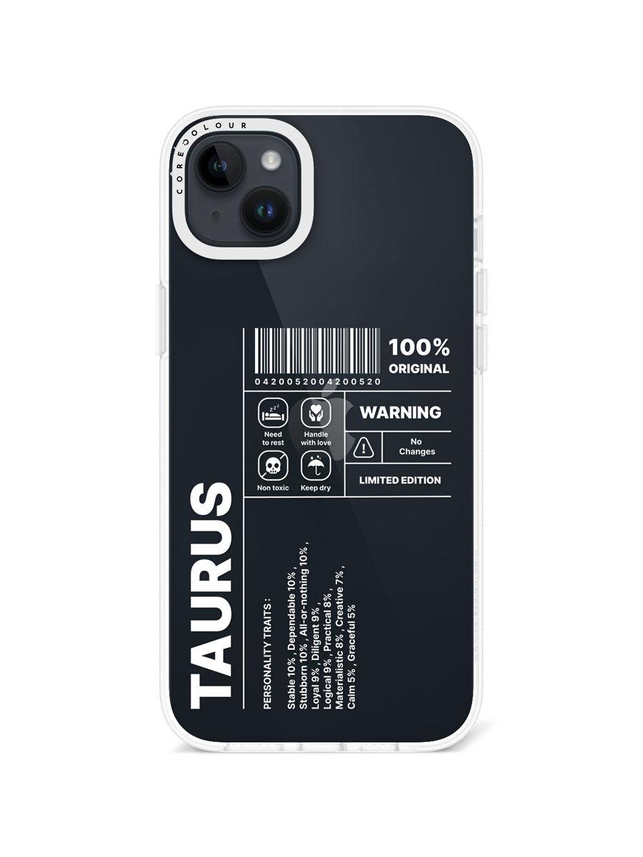 iPhone 14 Plus Warning Taurus Phone Case - CORECOLOUR AU