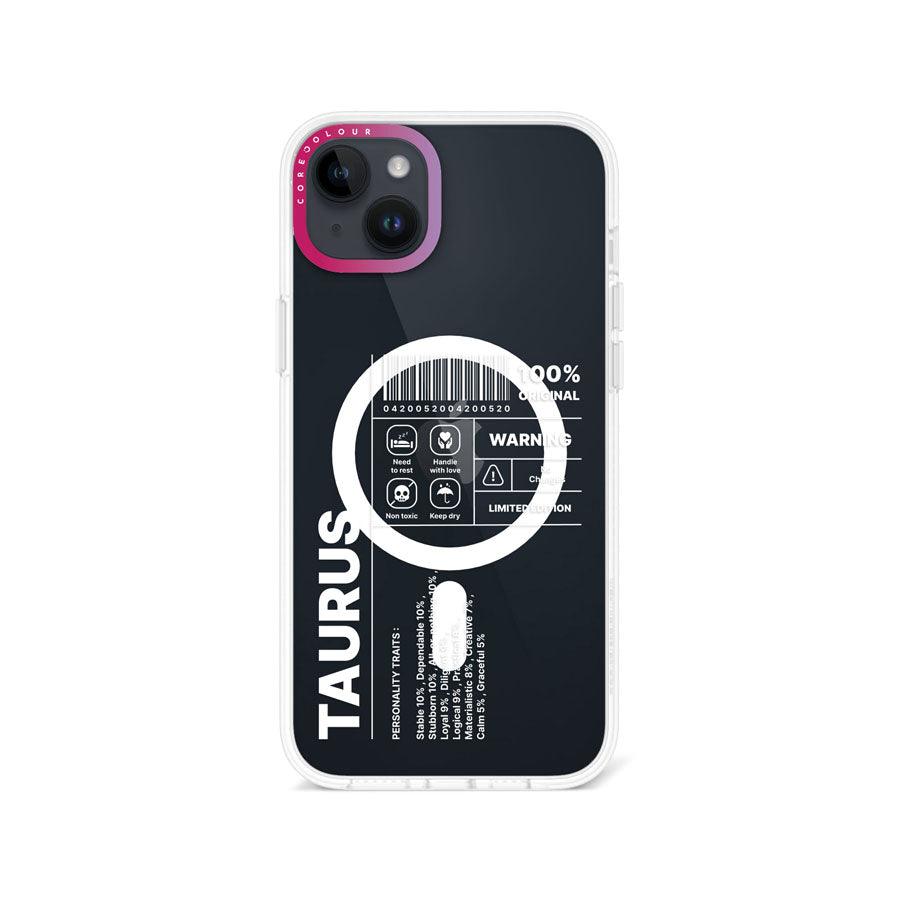 iPhone 14 Plus Warning Taurus Phone Case MagSafe Compatible - CORECOLOUR AU