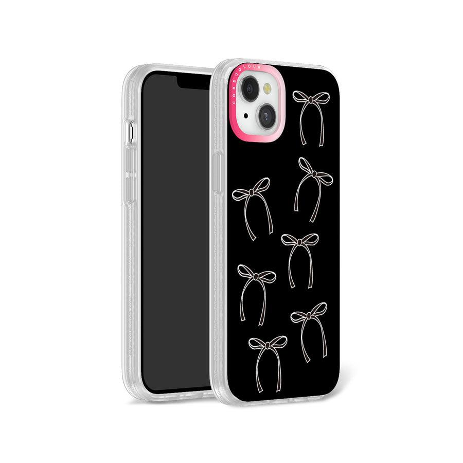 iPhone 14 Plus White Ribbon Minimal Line Phone Case - CORECOLOUR AU