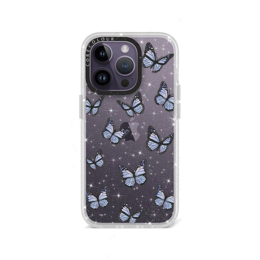 iPhone 14 Pro Butterfly Kiss Glitter Phone Case - CORECOLOUR AU