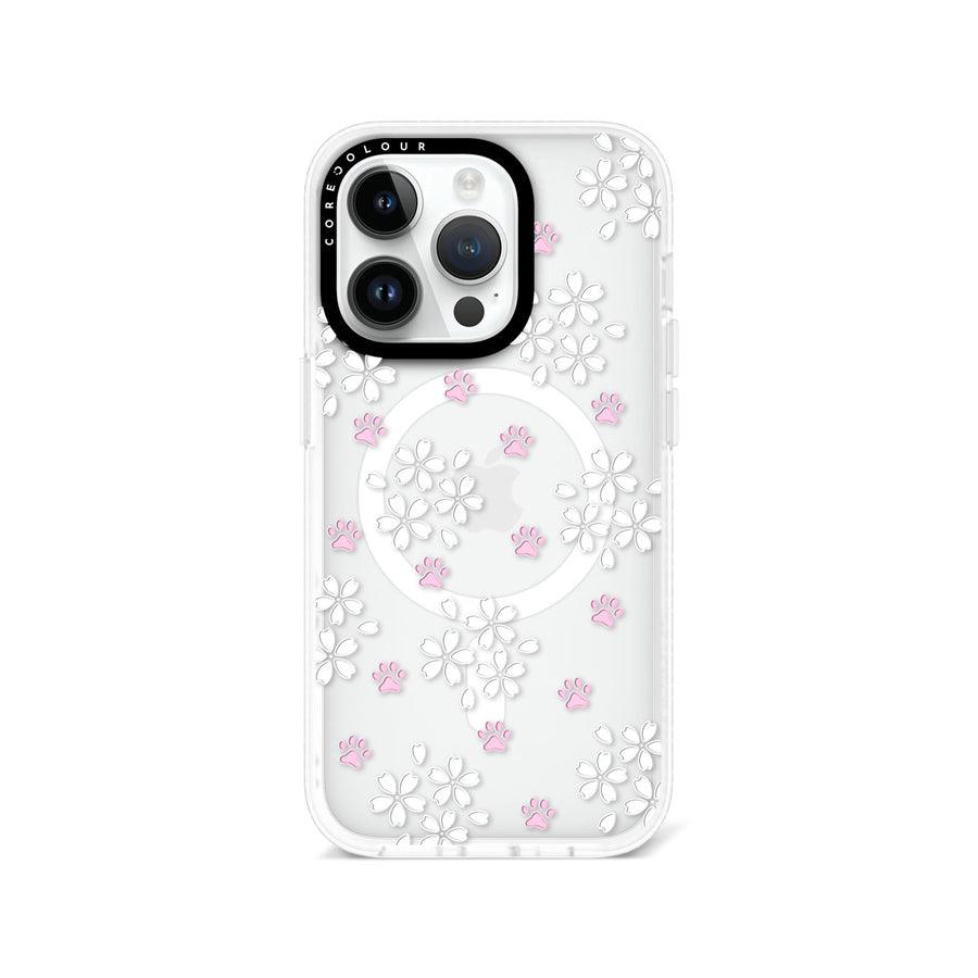 iPhone 14 Pro Cherry Blossom Paw Phone Case MagSafe Compatible - CORECOLOUR AU