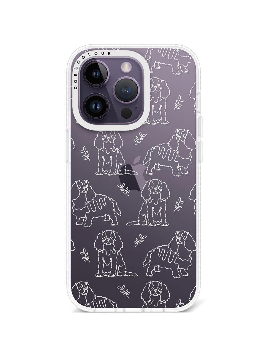 iPhone 14 Pro Cocker Spaniel Minimal Line Phone Case - CORECOLOUR AU