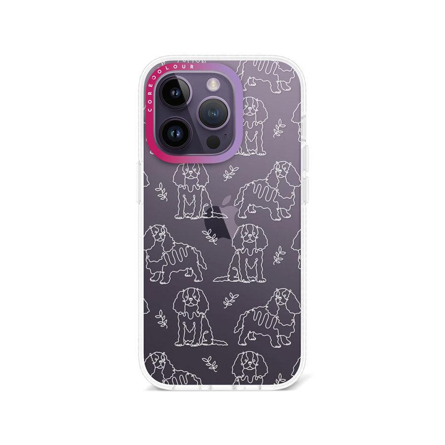 iPhone 14 Pro Cocker Spaniel Minimal Line Phone Case - CORECOLOUR AU