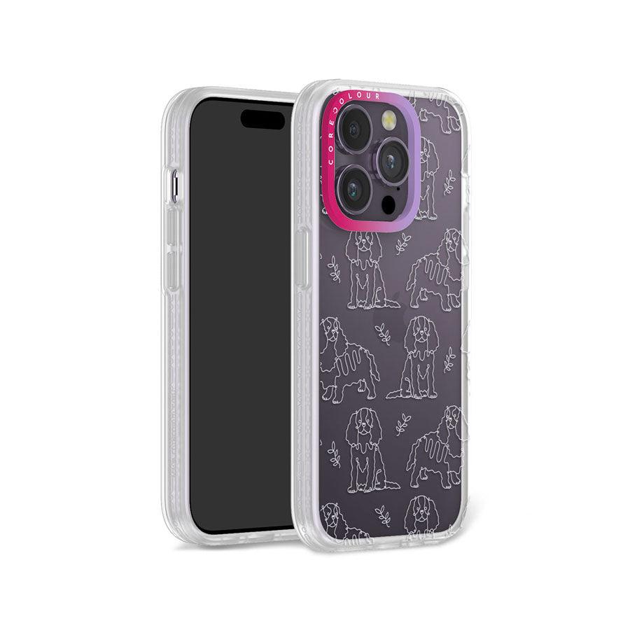 iPhone 14 Pro Cocker Spaniel Minimal Line Phone Case - CORECOLOUR AU