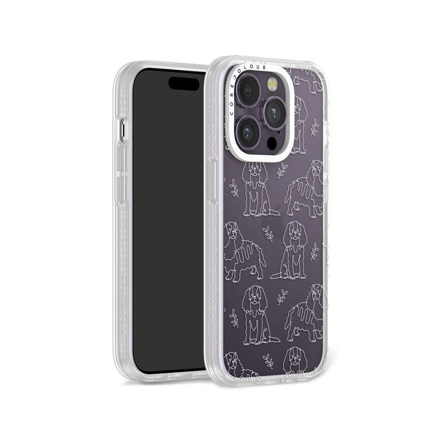 iPhone 14 Pro Cocker Spaniel Minimal Line Phone Case - CORECOLOUR AU