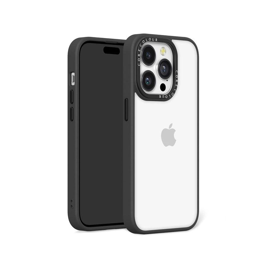 iPhone 14 Pro Jet Black Clear Phone Case - CORECOLOUR AU