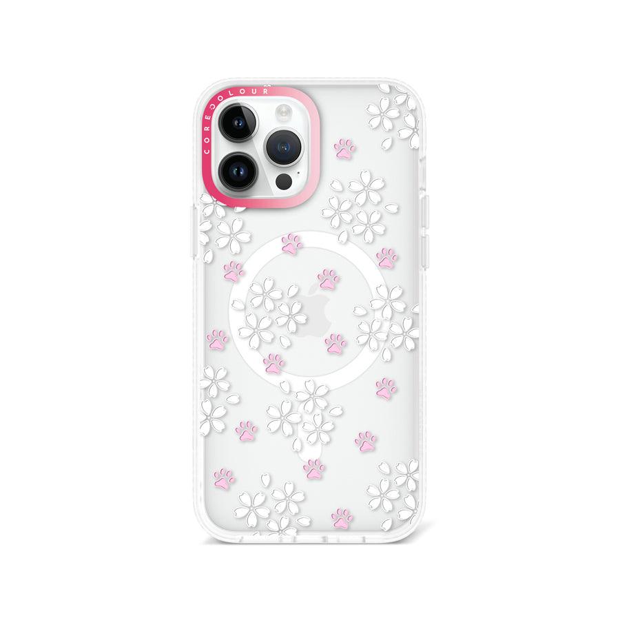 iPhone 14 Pro Max Cherry Blossom Paw Phone Case MagSafe Compatible - CORECOLOUR AU