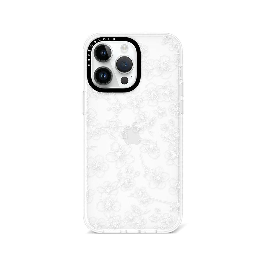 iPhone 14 Pro Max Cherry Blossom White Phone Case - CORECOLOUR AU