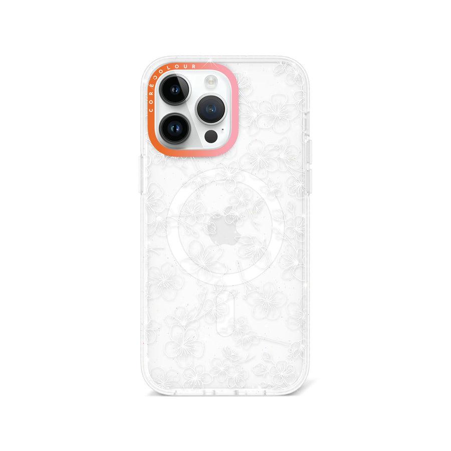 iPhone 14 Pro Max Cherry Blossom White Phone Case MagSafe Compatible - CORECOLOUR AU