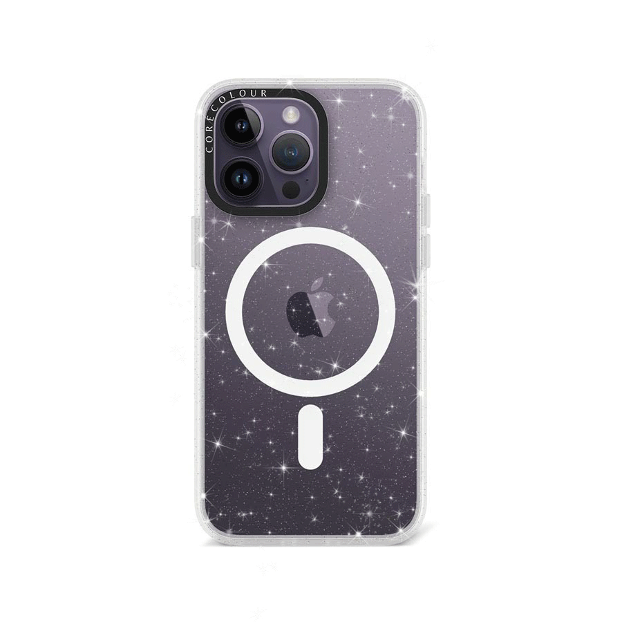 iPhone 14 Pro Max Clear Glitter Phone Case MagSafe Compatible - CORECOLOUR AU