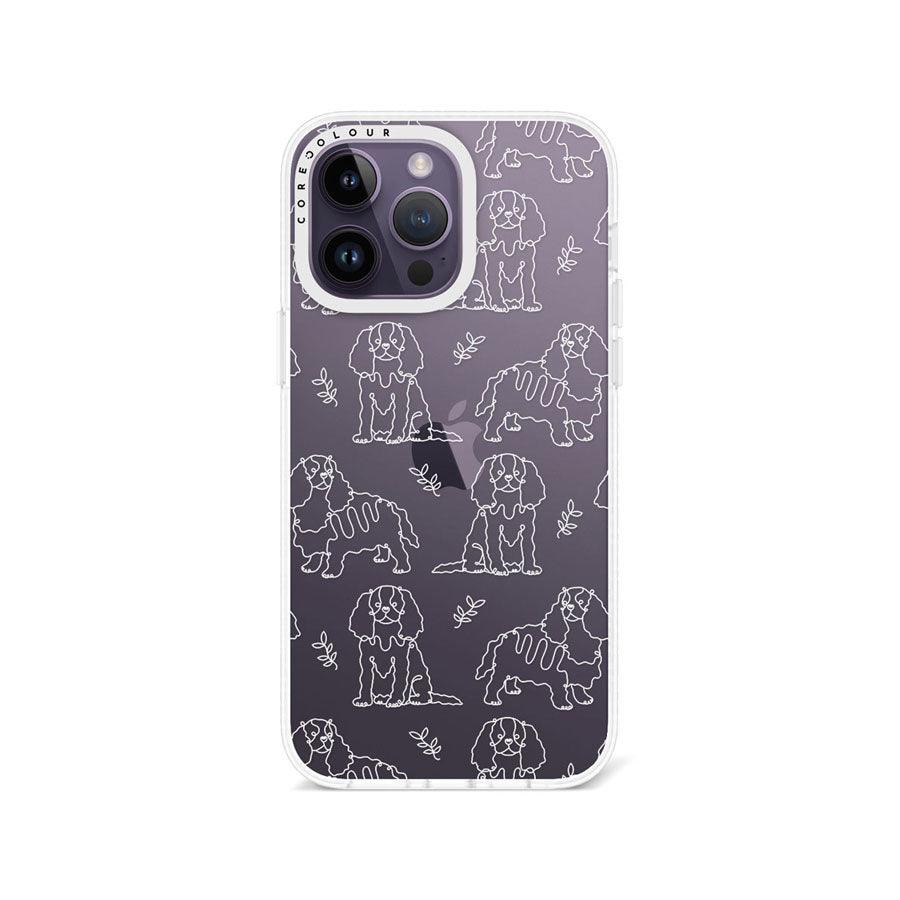 iPhone 14 Pro Max Cocker Spaniel Minimal Line Phone Case - CORECOLOUR AU