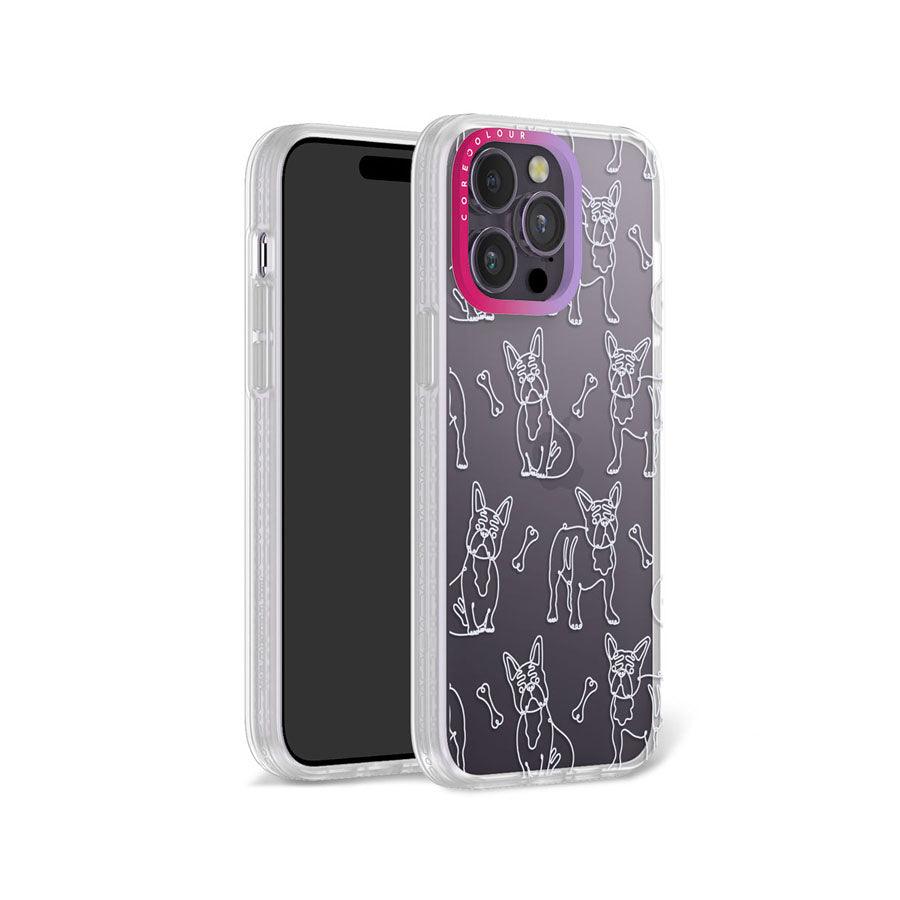 iPhone 14 Pro Max French Bulldog Minimal Line Phone Case - CORECOLOUR AU