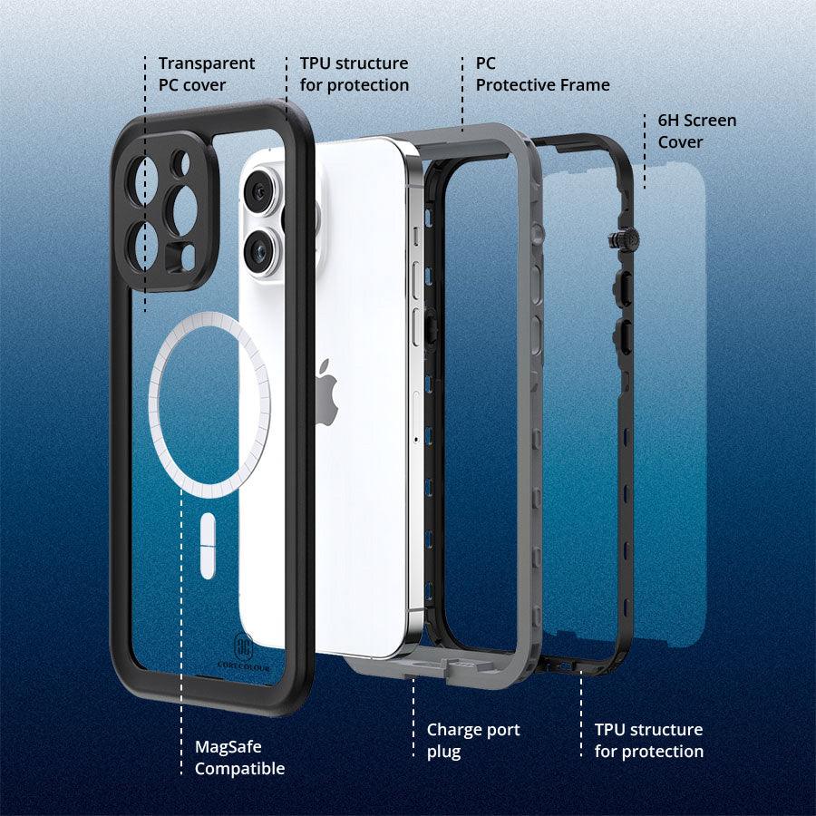 iPhone 14 Pro Max IP68 Certified Waterproof Case - CORECOLOUR AU