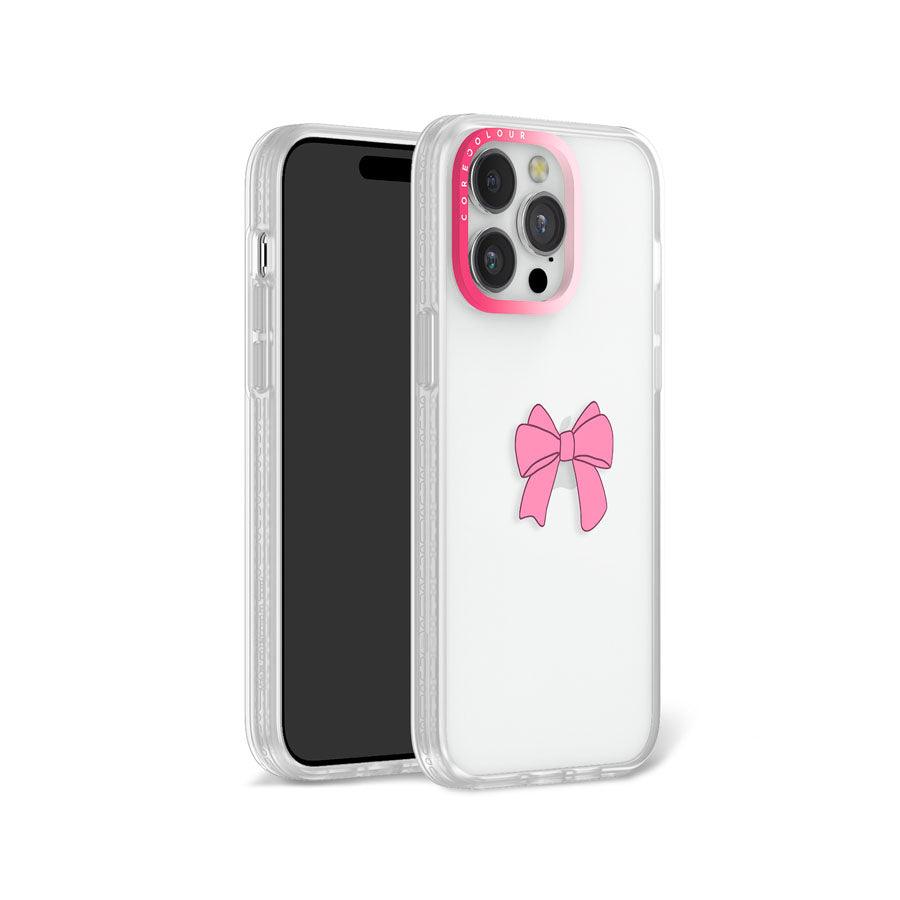 iPhone 14 Pro Max Pink Ribbon Bow Phone Case - CORECOLOUR AU