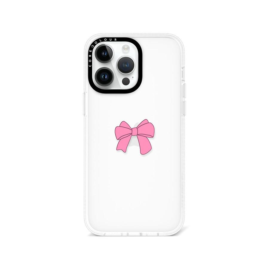 iPhone 14 Pro Max Pink Ribbon Bow Phone Case - CORECOLOUR AU