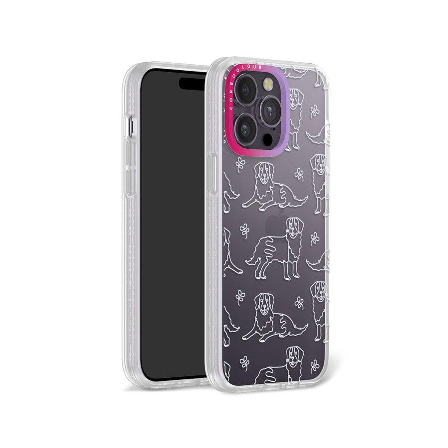 iPhone 14 Pro Max Pug Minimal Line Phone Case - CORECOLOUR AU