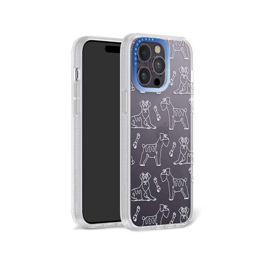 iPhone 14 Pro Max Schnauzer Minimal Line Phone Case - CORECOLOUR AU