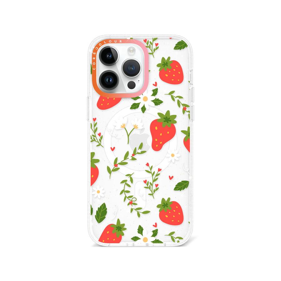 iPhone 14 Pro Max Strawberry Flower Phone Case MagSafe Compatible - CORECOLOUR AU