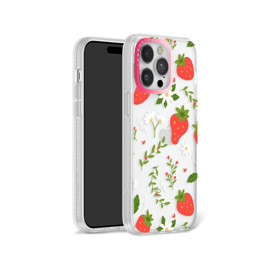 iPhone 14 Pro Max Strawberry Flower Phone Case MagSafe Compatible - CORECOLOUR AU