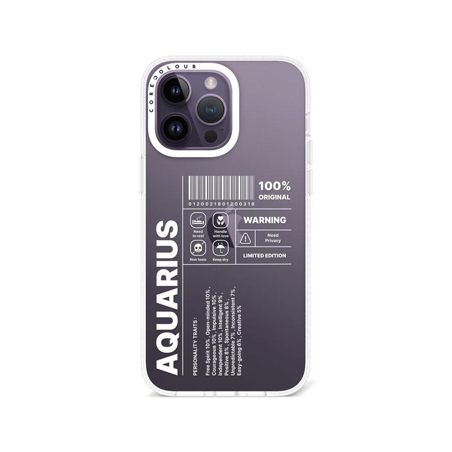 iPhone 14 Pro Max Warning Aquarius Phone Case - CORECOLOUR AU