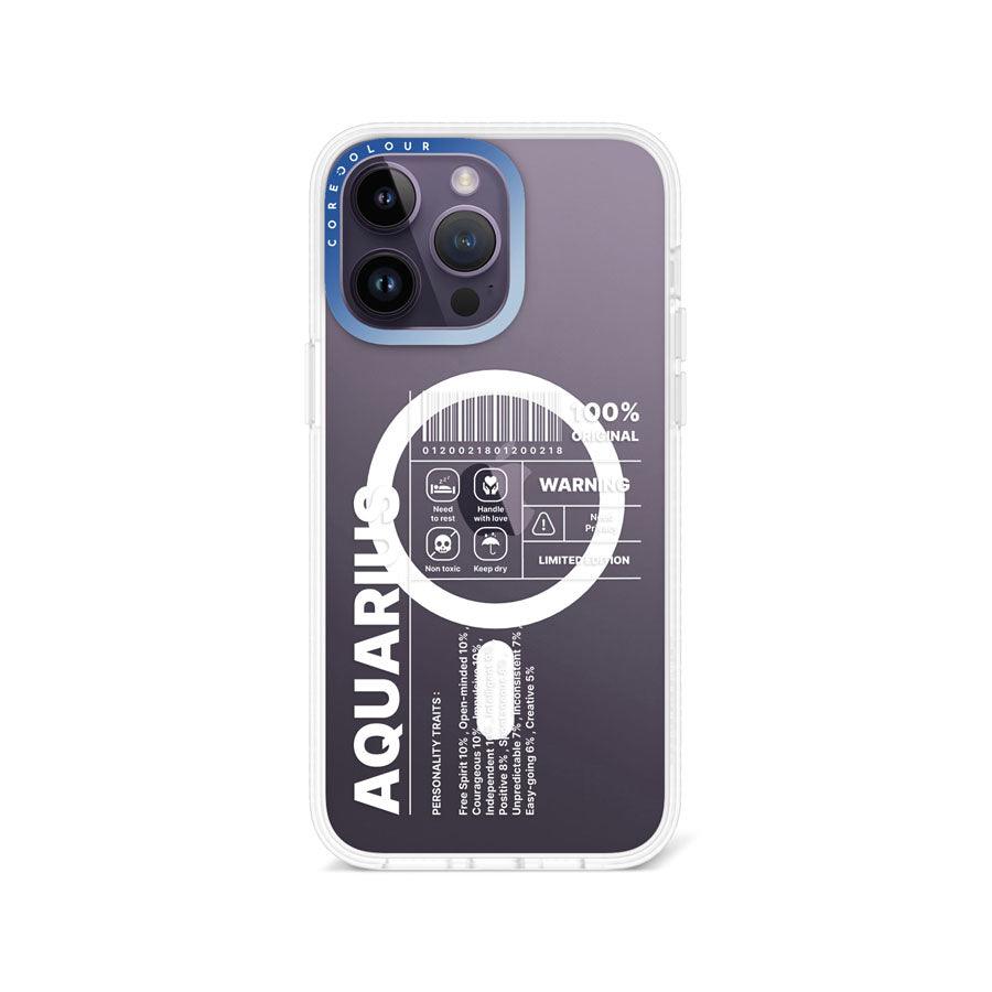 iPhone 14 Pro Max Warning Aquarius Phone Case MagSafe Compatible - CORECOLOUR AU