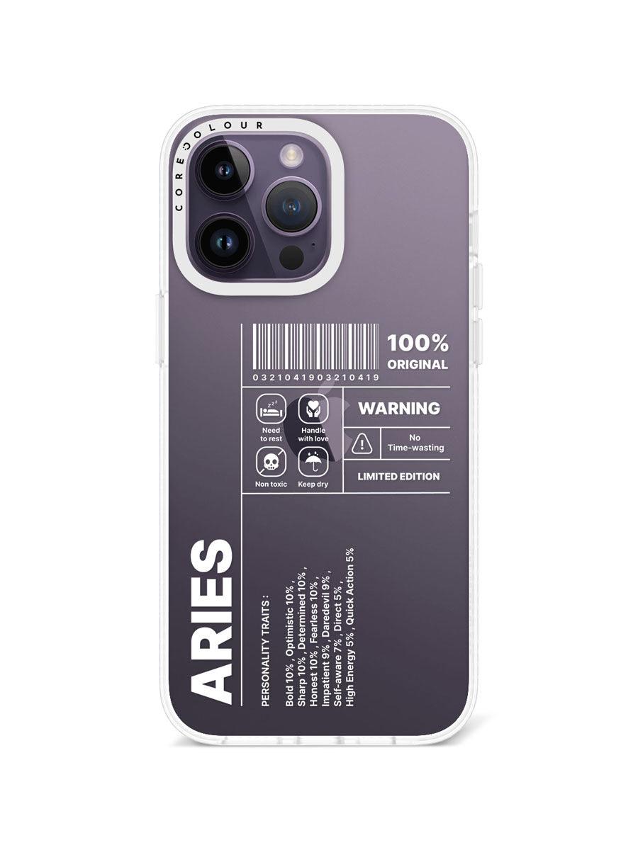 iPhone 14 Pro Max Warning Aries Phone Case - CORECOLOUR AU