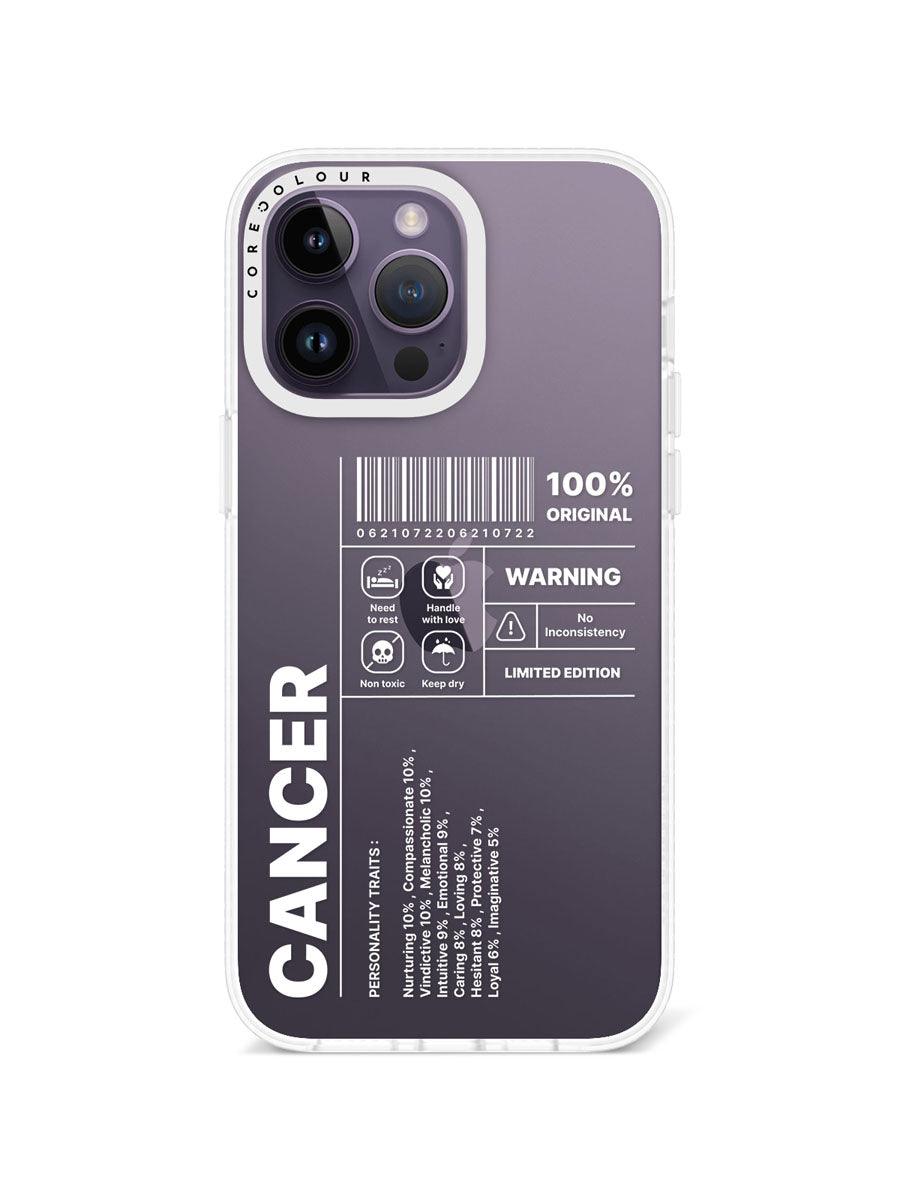 iPhone 14 Pro Max Warning Cancer Phone Case - CORECOLOUR AU