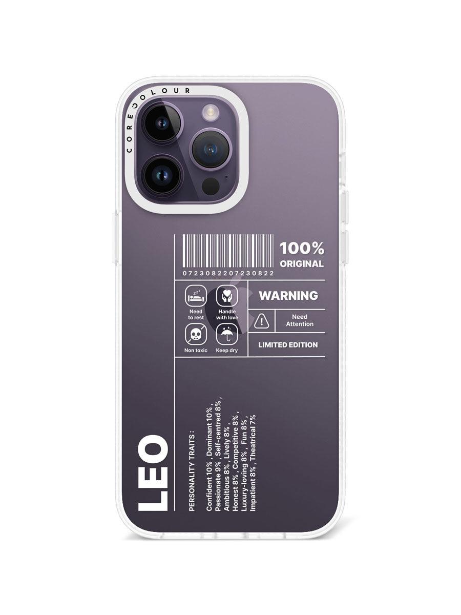 iPhone 14 Pro Max Warning Leo Phone Case - CORECOLOUR AU
