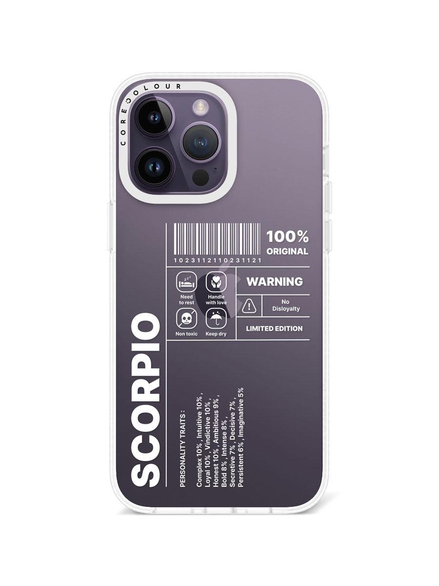 iPhone 14 Pro Max Warning Scorpio Phone Case - CORECOLOUR AU