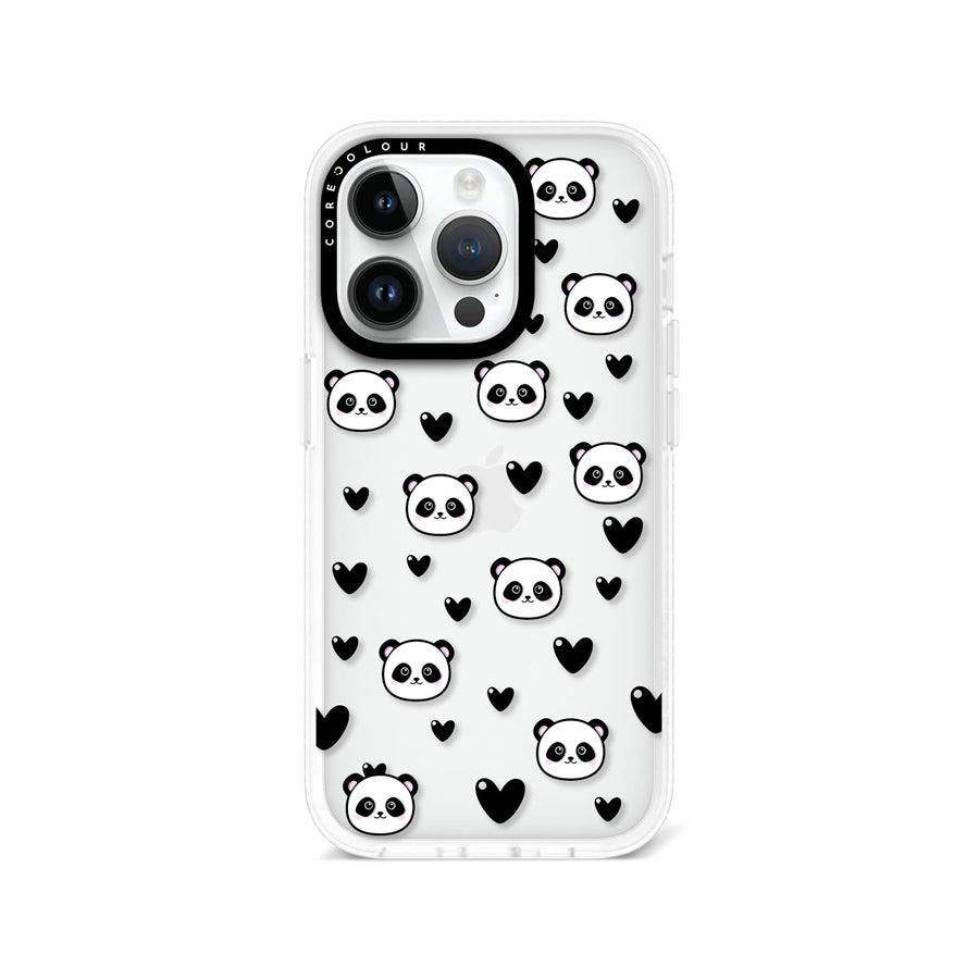 iPhone 14 Pro Panda Heart Phone Case - CORECOLOUR AU