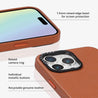 iPhone 14 Pro Pink Genuine Leather Phone Case - CORECOLOUR AU