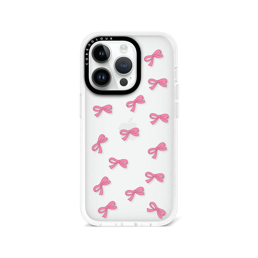 iPhone 14 Pro Pink Ribbon Mini Phone Case - CORECOLOUR AU