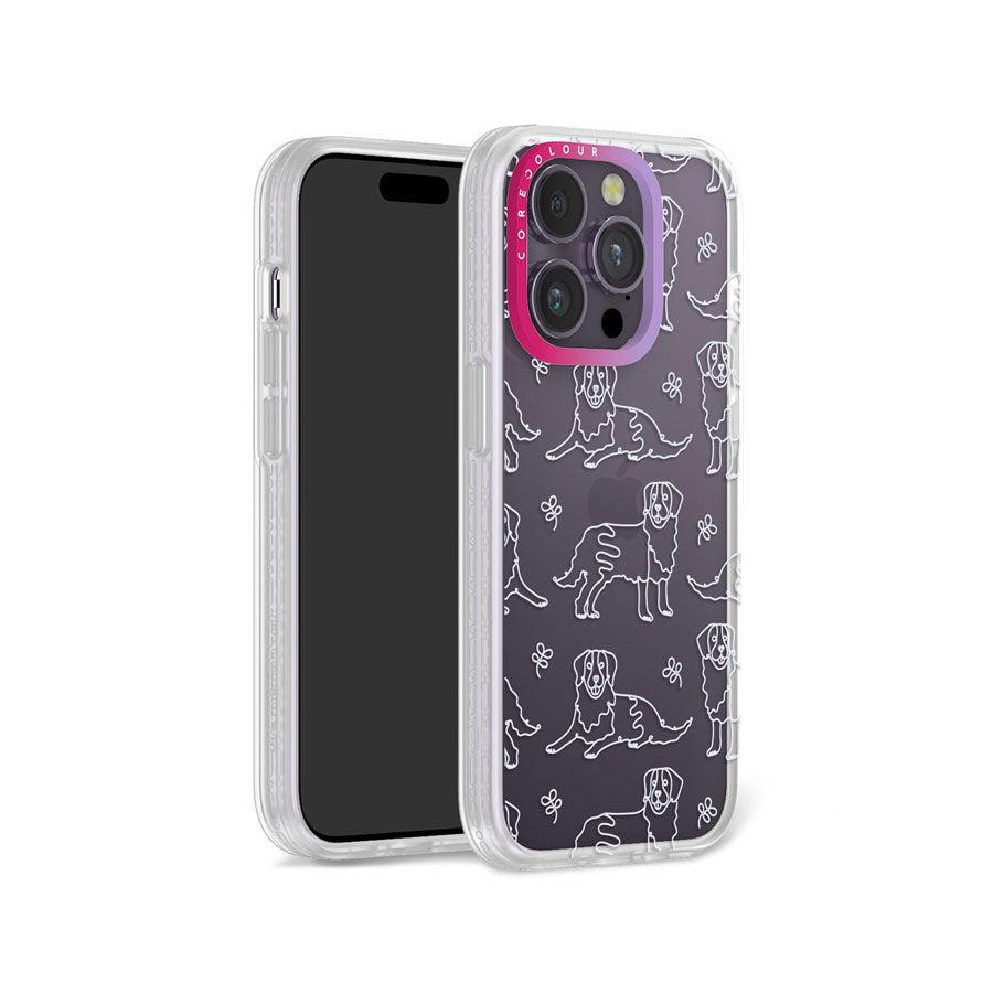 iPhone 14 Pro Pug Minimal Line Phone Case - CORECOLOUR AU
