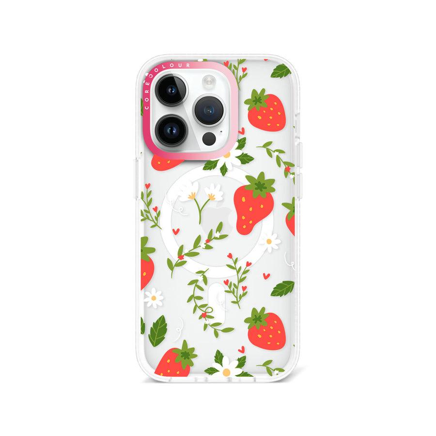 iPhone 14 Pro Strawberry Flower Phone Case MagSafe Compatible - CORECOLOUR AU