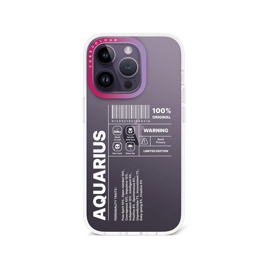 iPhone 14 Pro Warning Aquarius Phone Case - CORECOLOUR AU