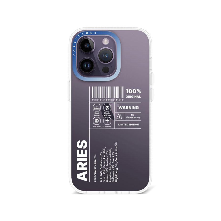 iPhone 14 Pro Warning Aries Phone Case - CORECOLOUR AU