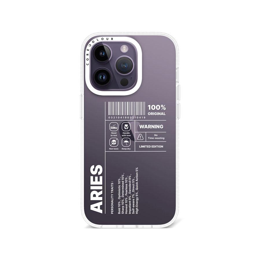 iPhone 14 Pro Warning Aries Phone Case - CORECOLOUR AU