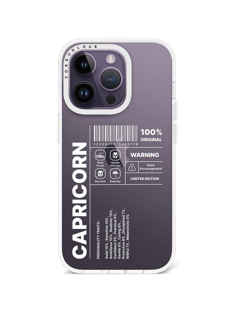 iPhone 14 Pro Warning Capricorn Phone Case - CORECOLOUR AU