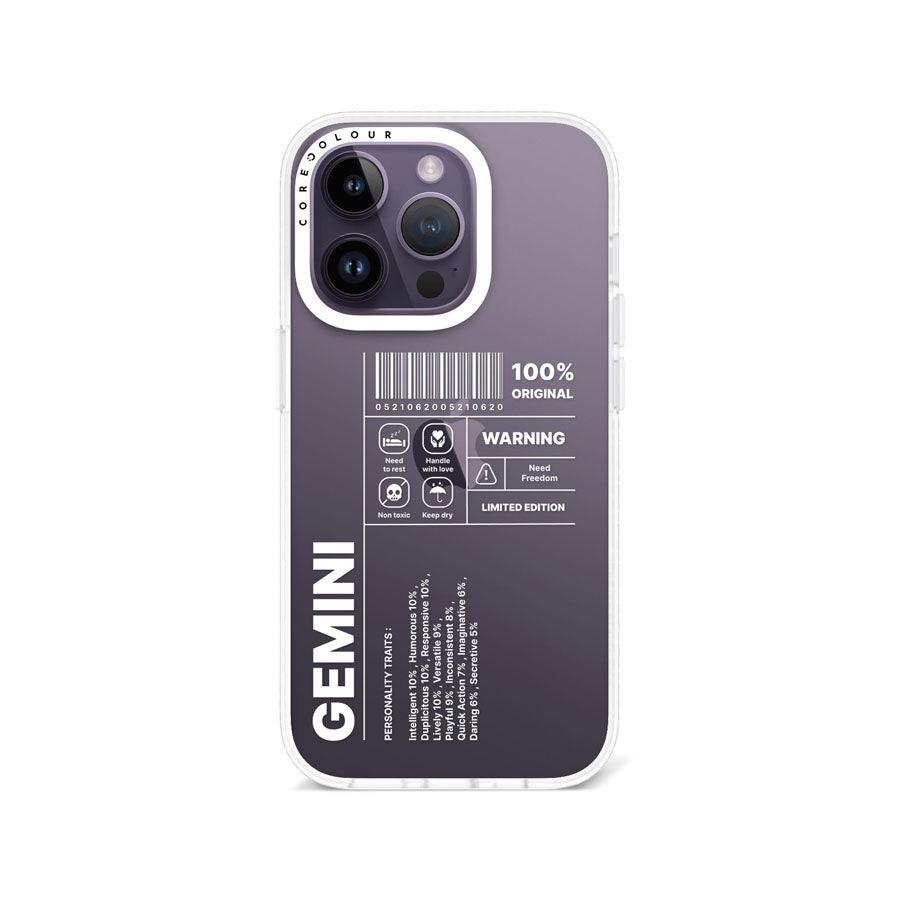 iPhone 14 Pro Warning Gemini Phone Case - CORECOLOUR AU