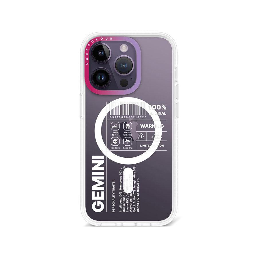 iPhone 14 Pro Warning Gemini Phone Case MagSafe Compatible - CORECOLOUR AU