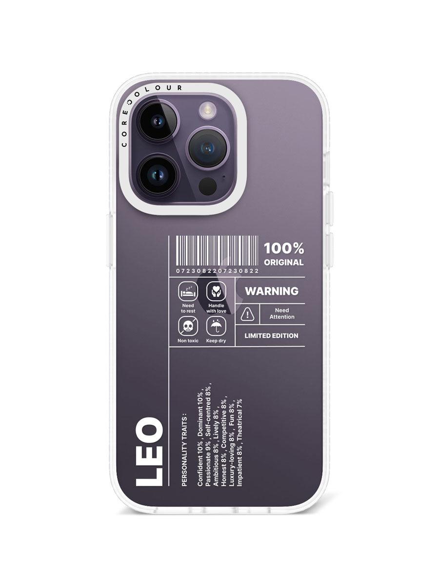 iPhone 14 Pro Warning Leo Phone Case - CORECOLOUR AU