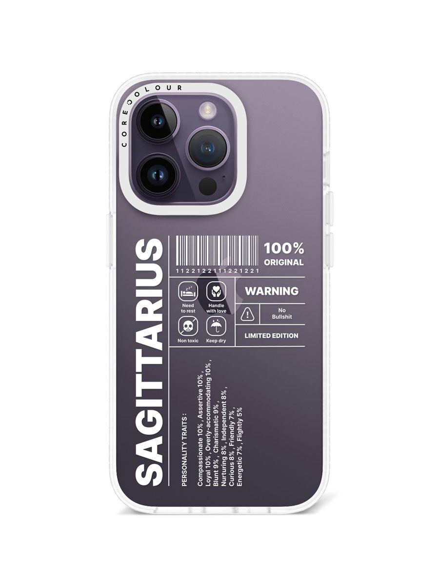 iPhone 14 Pro Warning Sagittarius Phone Case - CORECOLOUR AU