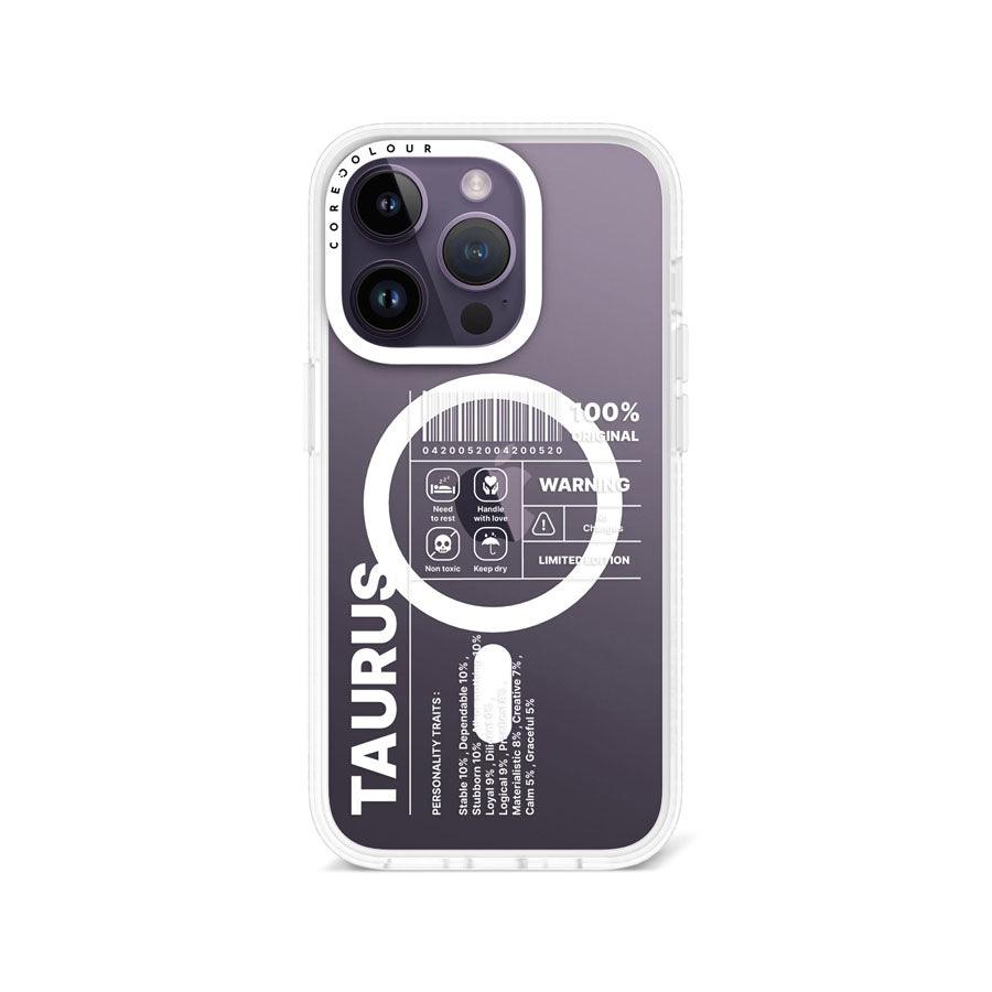iPhone 14 Pro Warning Taurus Phone Case MagSafe Compatible - CORECOLOUR AU