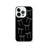 iPhone 14 Pro White Ribbon Minimal Line Phone Case - CORECOLOUR AU