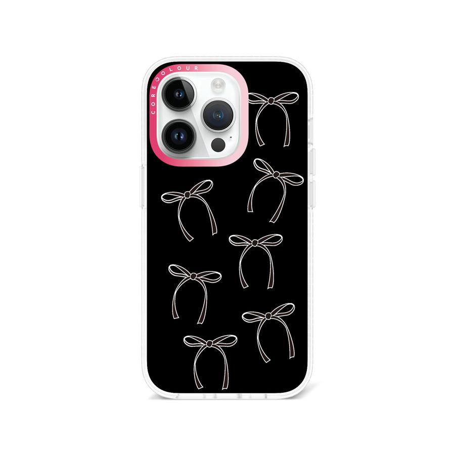 iPhone 14 Pro White Ribbon Minimal Line Phone Case - CORECOLOUR AU